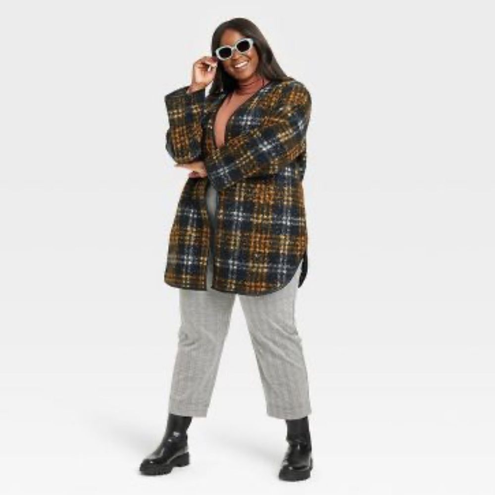 Women's NWOT Plus Size Cozy Overcoat - Ava & Viv 1X